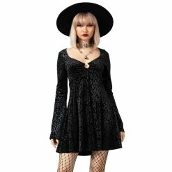 KILLSTAR Skater Dress - Nightcall Black