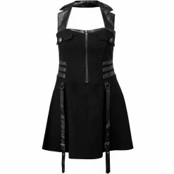 Killstar Skater Dress - Psy-Ops Black -The Rock Shop - shop killstar skater dress psy ops black6