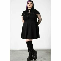 Killstar Skater Dress - Tied Up -The Rock Shop - shop killstar skater dress tied up5
