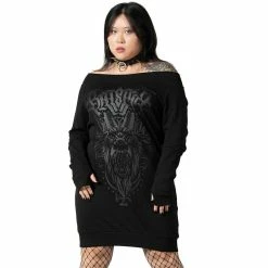 Killstar Sweater Mini Dress - Bellow Bardot