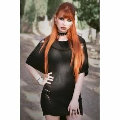 Killstar Sweater Mini Dress - Sacral -The Rock Shop - shop killstar sweater mini dress sacral3