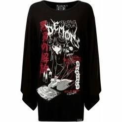 Killstar Tunic Mini Dress - Release Me Kimono -The Rock Shop - shop killstar tunic mini dress release me kimono3