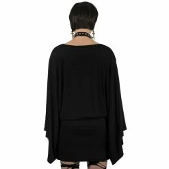 Killstar Tunic Mini Dress - Satan Is A Woman Kimono -The Rock Shop - shop killstar tunic mini dress satan is a woman kimono3