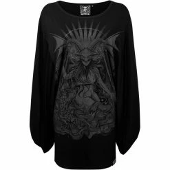 Killstar Tunic Mini Dress - Satan Is A Woman Kimono -The Rock Shop - shop killstar tunic mini dress satan is a woman kimono4