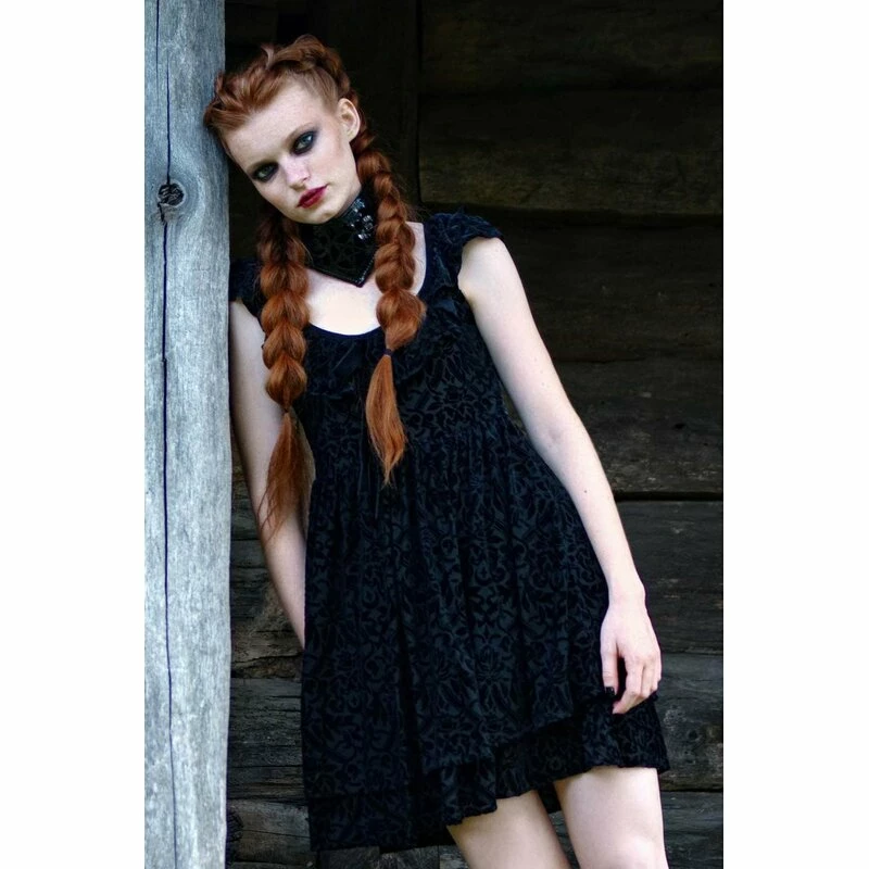 Killstar Velvet Babydoll Dress - Susanna 1 Killstar Velvet Babydoll Dress - Susanna