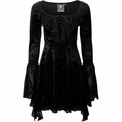 Killstar Velvet Dress - Kaira -The Rock Shop - shop killstar velvet dress kaira6
