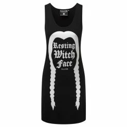 Killstar Vest Dress - Resting Witch Face -The Rock Shop - shop killstar vest dress resting witch face 43