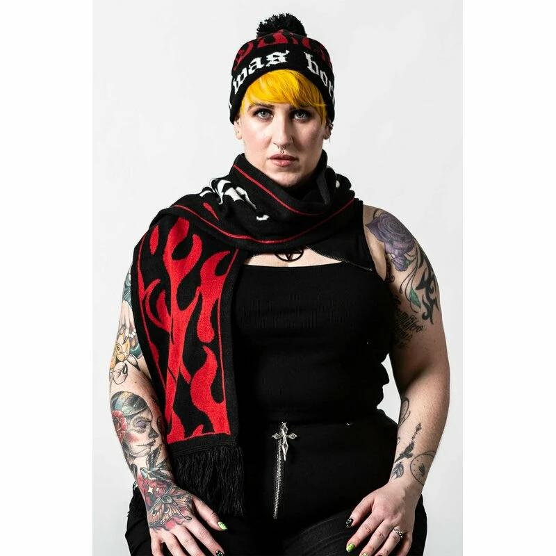 Killstar Winter Scarf - Boring 2 Killstar Winter Scarf - Boring - Image 2