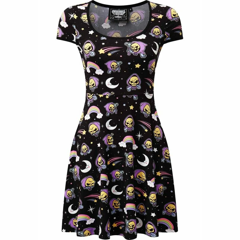 Killstar X Skeletor Skater Dress - Not Cute 6 Killstar X Skeletor Skater Dress - Not Cute - Image 6