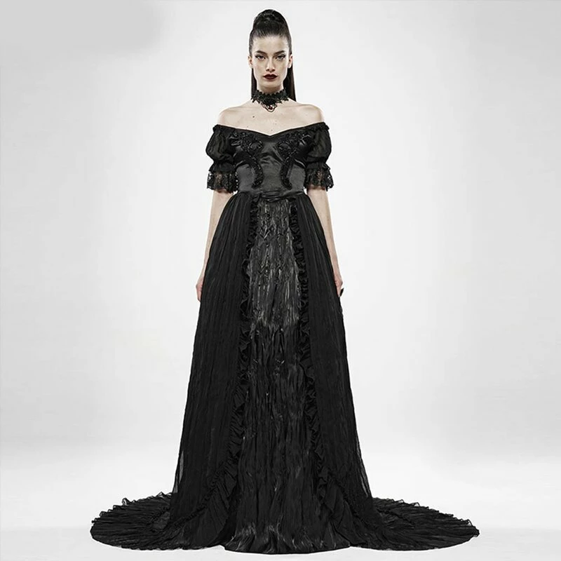 Punk Rave Ball Gown - Versailles Black 1 Punk Rave Ball Gown - Versailles Black