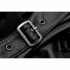 Punk Rave Faux Leather Mini Dress - Nebulos -The Rock Shop - shop punk rave faux leather mini dress nebulos5