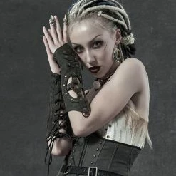 Punk Rave Gauntlets - Burning Ash