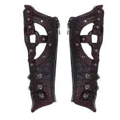 Punk Rave Gauntlets - Burning Flame -The Rock Shop - shop punk rave gauntlets burning flame3