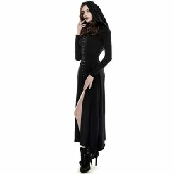 Punk Rave Hooded Dress - Bagira -The Rock Shop - shop punk rave hooded dress bagira 14