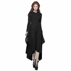 Punk Rave Hooded Dress - Nocturnal Bat