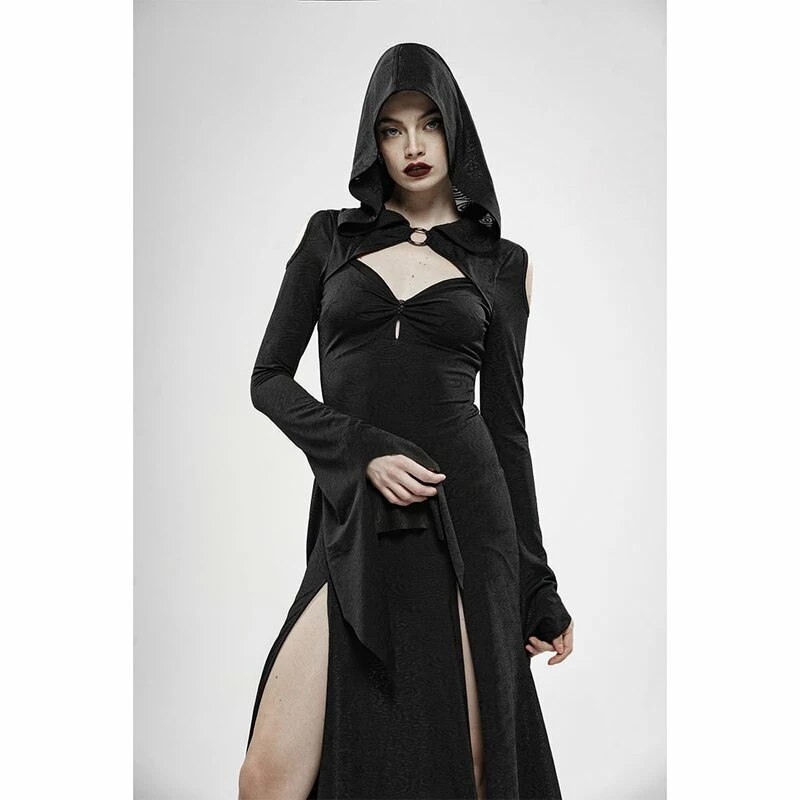 Punk Rave Hooded Dress - Shadowland 3 Punk Rave Hooded Dress - Shadowland - Image 3