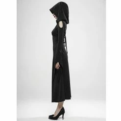 Punk Rave Hooded Dress - Shadowland 9 Punk Rave Hooded Dress - Shadowland -The Rock Shop - shop punk rave hooded dress shadowland4