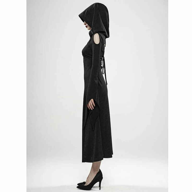 Punk Rave Hooded Dress - Shadowland 4 Punk Rave Hooded Dress - Shadowland - Image 4