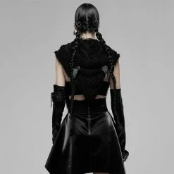 Punk Rave Hooded Scarf - Creature Of The Night -The Rock Shop - shop punk rave hooded scarf creature of the night4