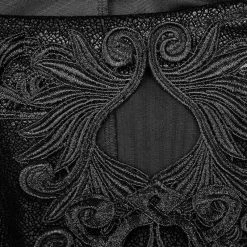 Punk Rave Maxi Dress With Cape - Nightspell -The Rock Shop - shop punk rave maxi dress with cape nightspell6