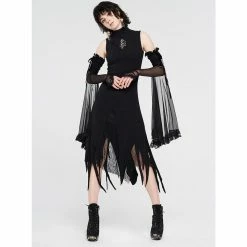 Punk Rave Midi Dress - Dead Can Dance -The Rock Shop - shop punk rave midi dress dead can dance3