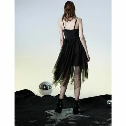 Punk Rave Midi Dress - Not Cute -The Rock Shop - shop punk rave midi dress not cute4