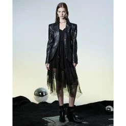 Punk Rave Midi Dress - Not Cute -The Rock Shop - shop punk rave midi dress not cute6