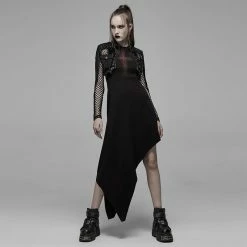 Punk Rave Midi Dress - Wicked Ways -The Rock Shop - shop punk rave midi dress wicked ways4