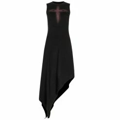 Punk Rave Midi Dress - Wicked Ways -The Rock Shop - shop punk rave midi dress wicked ways5