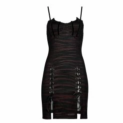 Punk Rave Mini Dress - Bloody Dawn -The Rock Shop - shop punk rave mini dress bloody dawn6