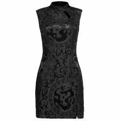 Punk Rave Mini Dress - Dragon's Mark -The Rock Shop - shop punk rave mini dress dragons mark5