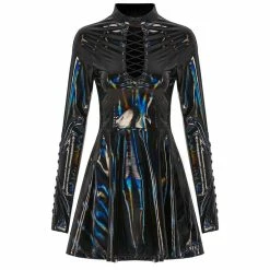 Punk Rave Mini Dress - Electric Lollipop -The Rock Shop - shop punk rave mini dress electric lollipop6