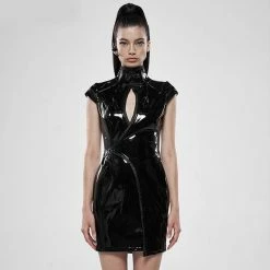 Punk Rave Mini Dress - Matrix Geisha