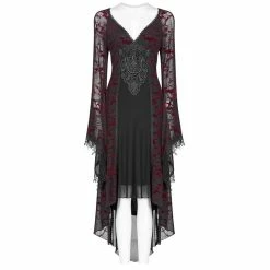 Punk Rave Mini Dress - Opium Red 9 Punk Rave Mini Dress - Opium Red -The Rock Shop - shop punk rave mini dress opium red4