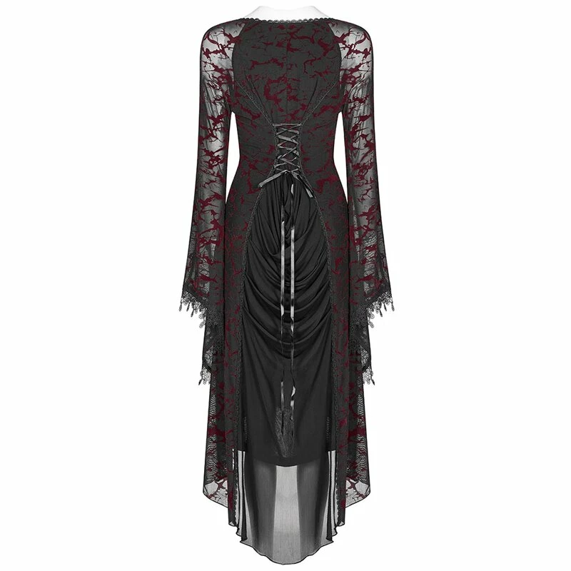 Punk Rave Mini Dress - Opium Red 6 Punk Rave Mini Dress - Opium Red - Image 6