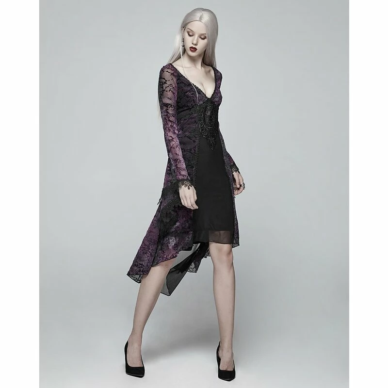 Punk Rave Mini Dress - Opium Violet 2 Punk Rave Mini Dress - Opium Violet - Image 2