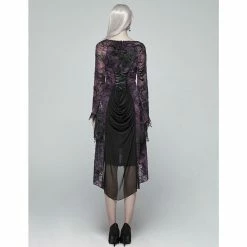 Punk Rave Mini Dress - Opium Violet 8 Punk Rave Mini Dress - Opium Violet -The Rock Shop - shop punk rave mini dress opium violet3