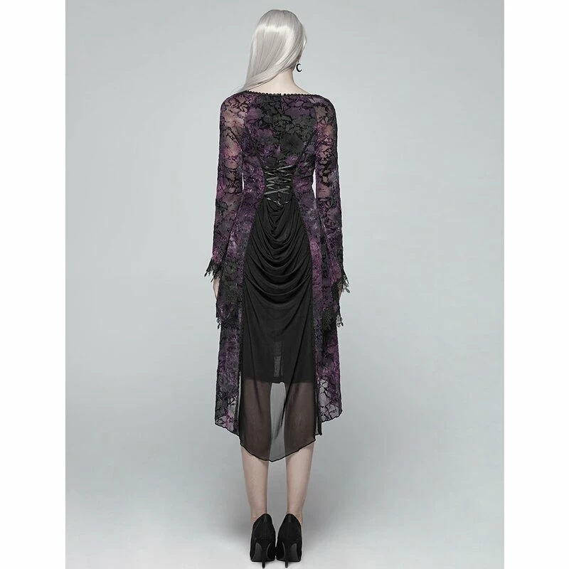 Punk Rave Mini Dress - Opium Violet 3 Punk Rave Mini Dress - Opium Violet - Image 3