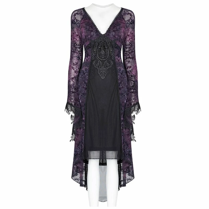Punk Rave Mini Dress - Opium Violet 4 Punk Rave Mini Dress - Opium Violet - Image 4