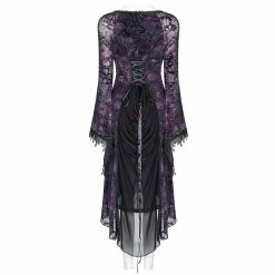 Punk Rave Mini Dress - Opium Violet 11 Punk Rave Mini Dress - Opium Violet -The Rock Shop - shop punk rave mini dress opium violet6