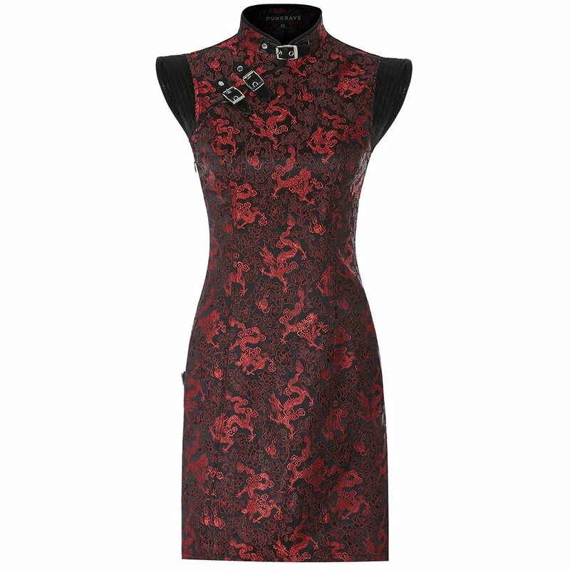 Punk Rave Mini Dress - Red Eden 6 Punk Rave Mini Dress - Red Eden - Image 6