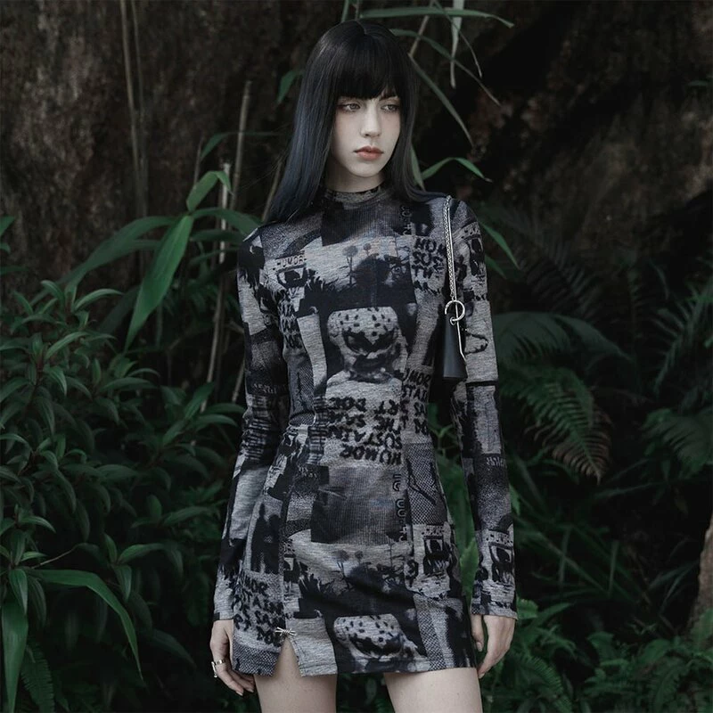 Punk Rave Mini Dress - Sinstress Matte 1 Punk Rave Mini Dress - Sinstress Matte