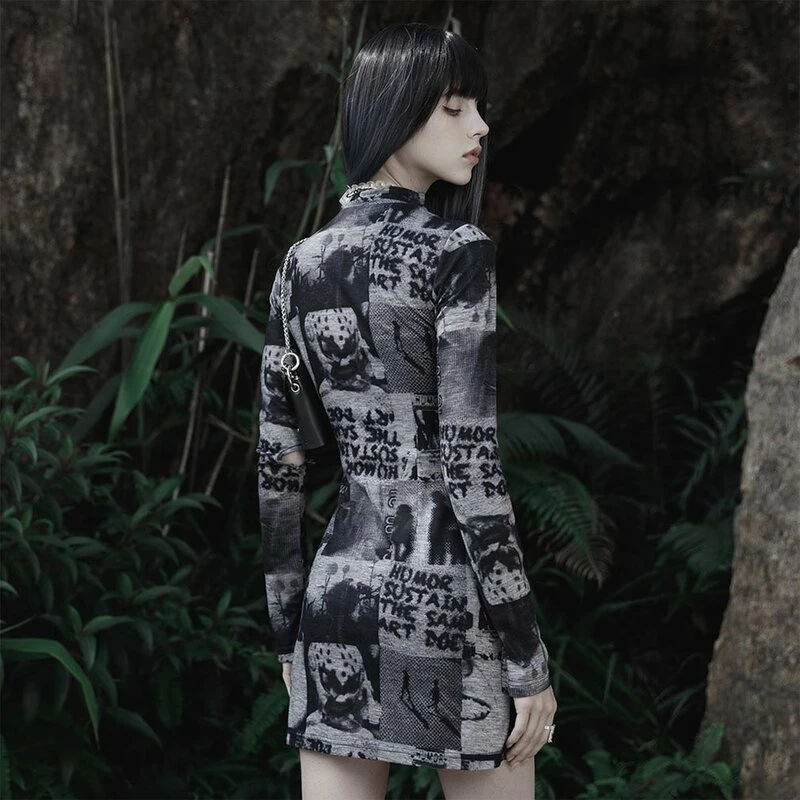 Punk Rave Mini Dress - Sinstress Matte 3 Punk Rave Mini Dress - Sinstress Matte - Image 3