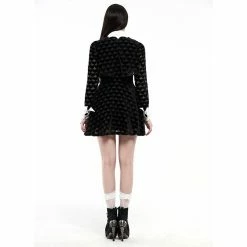 Punk Rave Mini Dress - Wednesday Hearts -The Rock Shop - shop punk rave mini dress wednesday hearts5