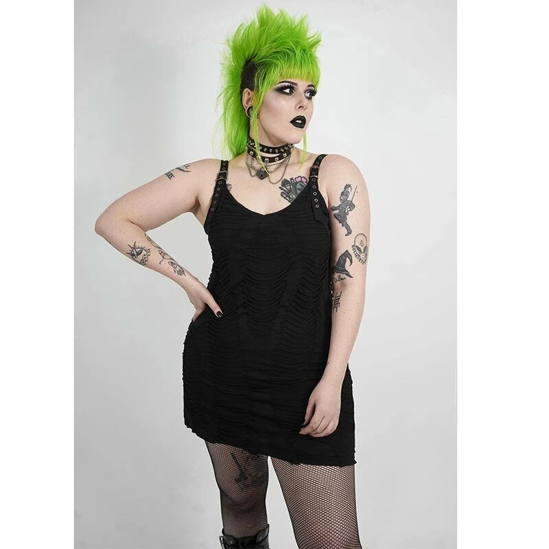 Punk Rave Plus Size Mini Dress - Hacked Up 1 Punk Rave Plus Size Mini Dress - Hacked Up