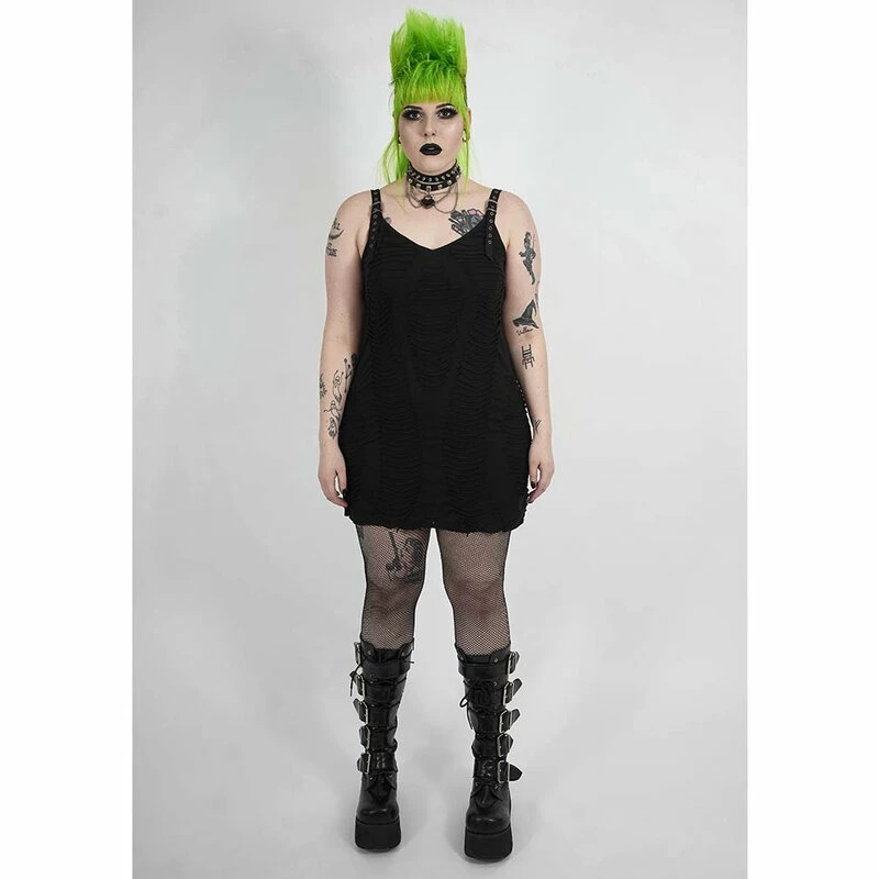 Punk Rave Plus Size Mini Dress - Hacked Up 2 Punk Rave Plus Size Mini Dress - Hacked Up - Image 2