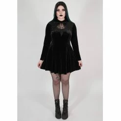 Punk Rave Plus Size Skater Dress - Charlotte -The Rock Shop - shop punk rave plus size skater dress charlotte3