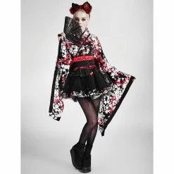 Pyon Pyon 4-Piece Kimono Dress - Sakura 8 Pyon Pyon 4-Piece Kimono Dress - Sakura -The Rock Shop - shop pyon pyon 4 piece kimono dress sakura3
