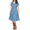 Queen Kerosin Denim Dress - Blanko