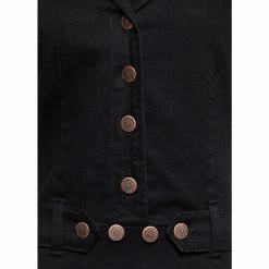 Queen Kerosin Denim Swing Dress - Western Black 9 Queen Kerosin Denim Swing Dress - Western Black -The Rock Shop - shop queen kerosin denim swing dress western black4